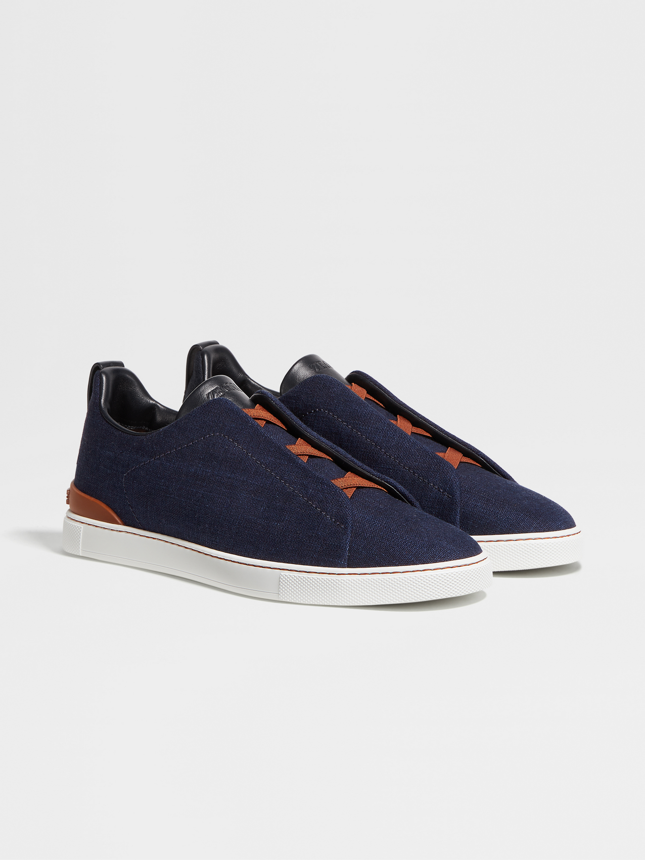 Tenis Bajos Triple Stitch™ en Algodón Denim Color Azul